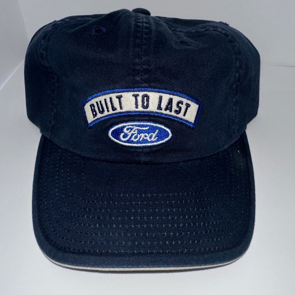 Ford Baseball Dad Hat 100 Cotton Strapback Adjust Navy Blue New W Tags